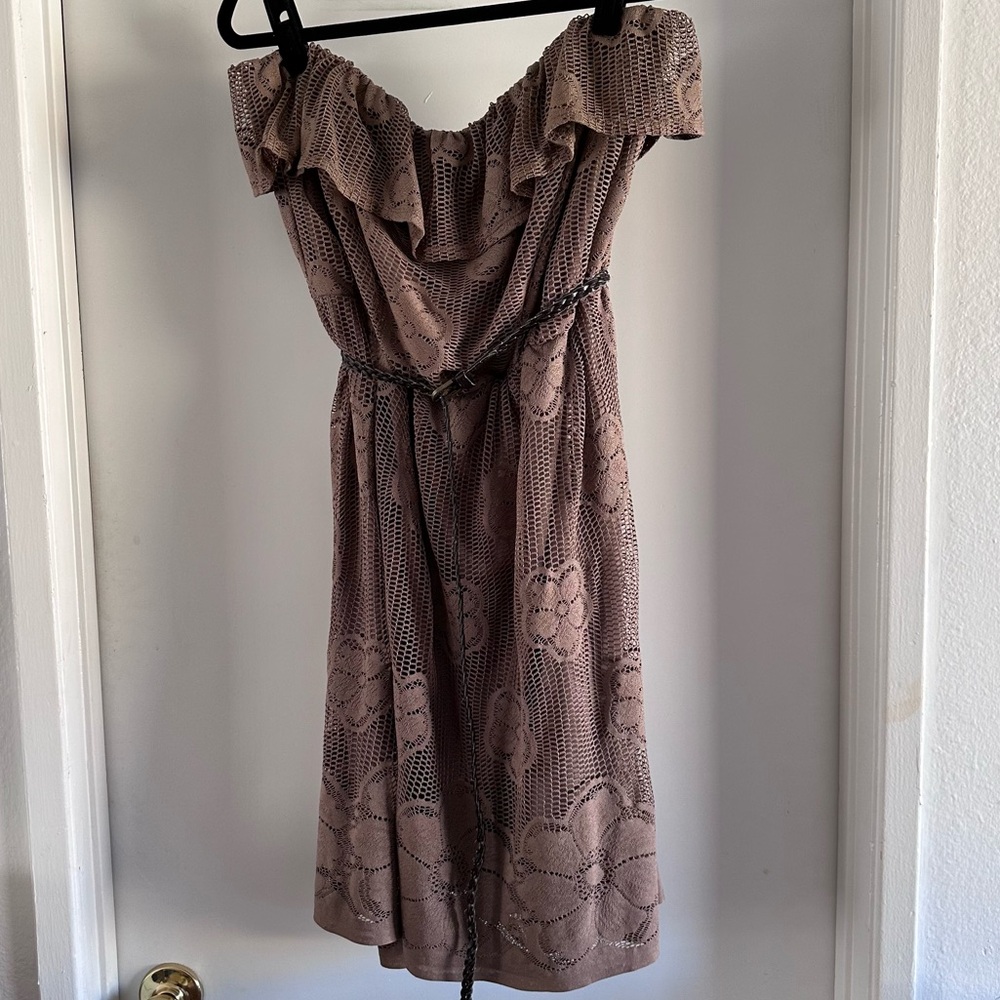 Lace Strapless Dress